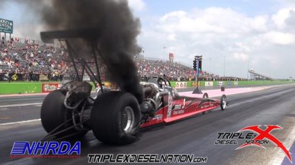 Compound turbo 2519hp coal monster dominates the diesel nationals in Ennis TX