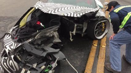 Crashed Ferrari 458 Liberty Walk – Accident at Monterey Car Week 2016