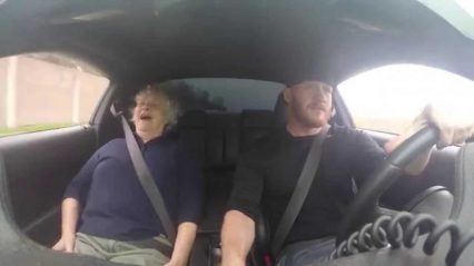 Mom Takes a Ride in 800+ Horsepower Shelby GT500 and She Loves It!