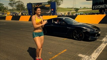 Nissan GT-R Vs Olympic Runner Michelle Jenneke