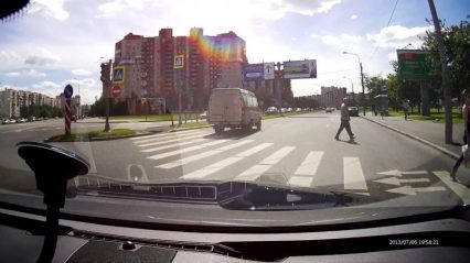 Road Side Bomb in Russia – Something Goes Boom And Throws Debris Everywhere