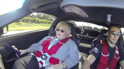 Son Gives his Mom the Ride of Her Life in a 1500hp Twin Turbo Corvette