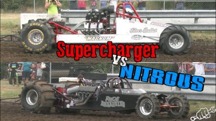 Supercharger vs Nitrous Dirt Drags Top Fuel