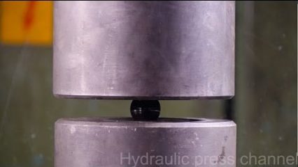The Hydraulic Press Almost Meets its Match in Bearing Balls