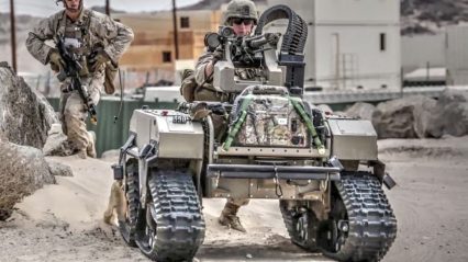 US Marines Futuristic Combat Robots in Action