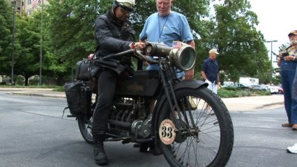 100 Year old bike ridden 3000+ miles in 16 days – Pristine 1915 Henderson