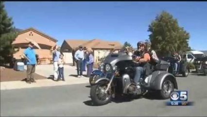 101 year old gets one last ride on a Harley Davidson