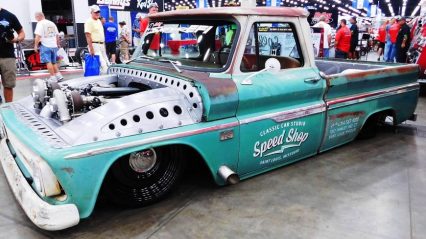 1966 Chevrolet C/10 twin turbo shop truck, 2016 NSRA Street Rod Nationals