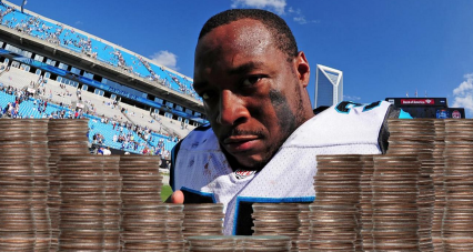 Panthers FB Mike Tolbert paid a car shop $3,900 entirely in coins