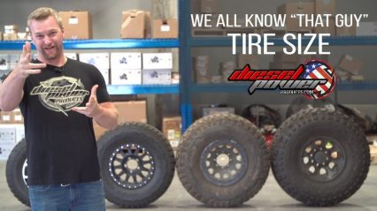 Because size matters when it comes to tires