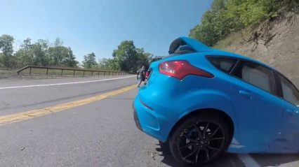 Ford Focus RS drift mode goes horribly wrong