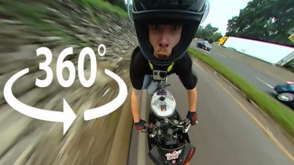 Funny motorcycle crash in 360 – 2016 Ride Of The Century