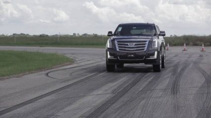 Hennessey tests their HPE800 supercharged Cadillac Escalade, track & dyno testing