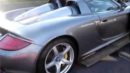 How not to load a $600,000 Porsche Carrera GT onto a flatbed