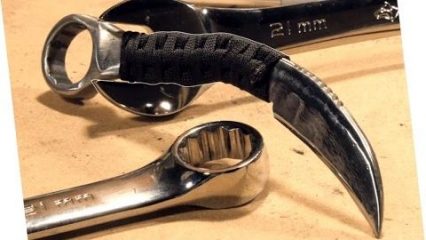 How to make a razor sharp knife from a wrench