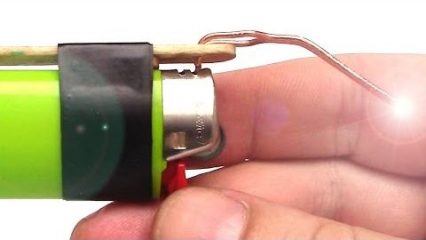 How to make a soldering iron out of a lighter