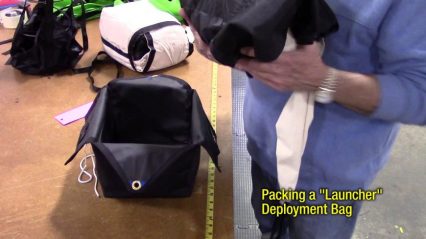 How to pack a drag car parachute properly