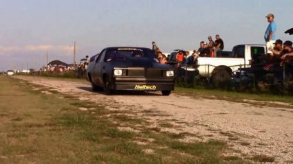 Kamikaze Chris Elco vs Travis Vaught’s Twin Turbo Mustang at Amarillo Dragway