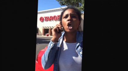 Lady freaks out on man after son admits to denting his car – what?