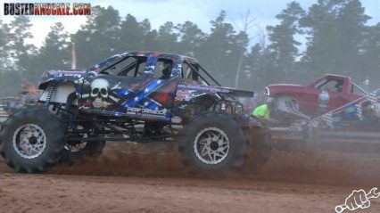 Mega truck racing at Muddy Joe’s