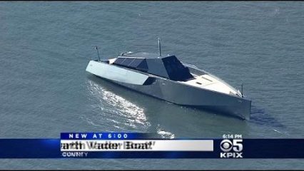 Mysterious Black Stealth Ship Prowls San Francisco Bay