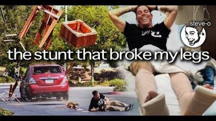 Steve-O just broke both of his legs in his latest stunt