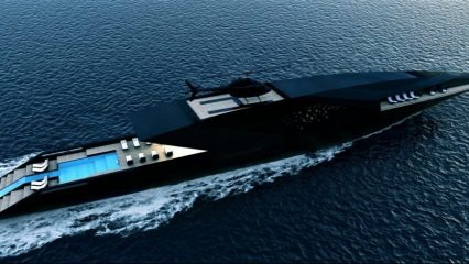 The 23,000 HP “James Bond” Black Swan Superyacht is ideal for bond villains & billionaires
