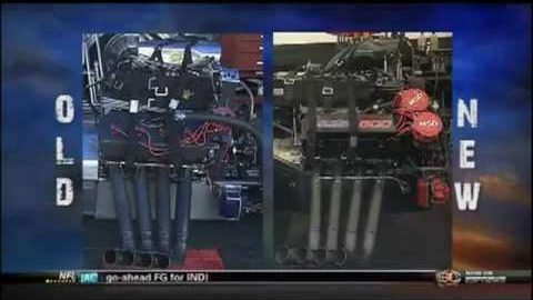 The difference between new and old,11,000 + horsepower from Top Fuel HEMI's