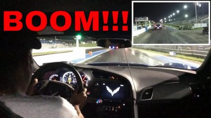 This is why you get the warranty, C7 Corvette blows out rear end using launch control