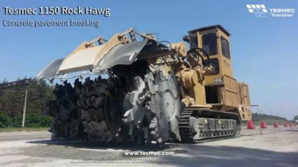 1150XHD Rock Hawg Concrete pavement breaker destroy’s anything in it’s path