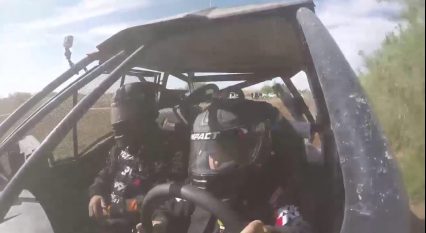 8 year old old Max Gordon and his co-driver Robby Gordon tear up Parker Arizona