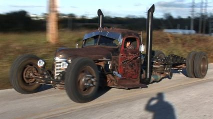 Big Nasty custom air ride international truck