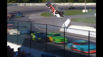 Brutally painful racing flip at Lancaster National Speedway