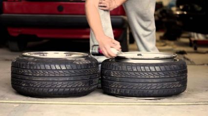 How to stretch a tire properly vs how not to stretch a tire