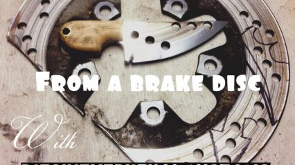 Making a bushcraft neck knife from a motorbike brake disc