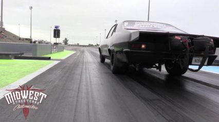 Murder Nova does massive wheelie during qualifying at No Mercy 7