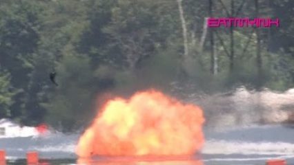 Nitrous Hayabusa explodes into a ball of flame at full speed