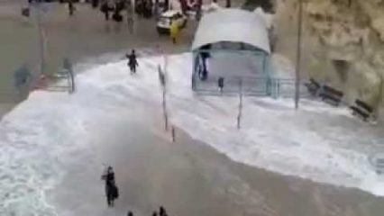 Now this is how you dock a ferry in Greece during a heavy storm!