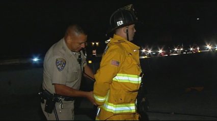 Power hungry CHP officer arrests firefighter at accident scene