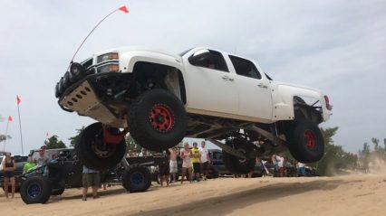 Silver Lake Sand Dune massives jumps + Ford Raptor tug of war!