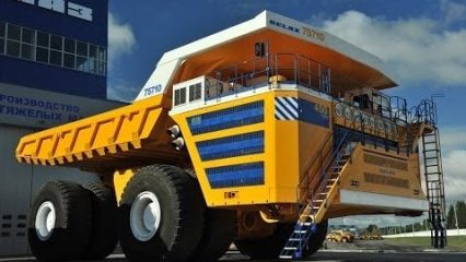 The Belaz 75710 is the biggest dump truck in the World