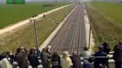 The fastest train in the world (almost). 356 mph test in France