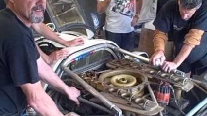 This is the first time this 917 engine has started in 30 years!