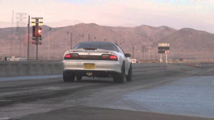 Too much torque? Camaro loses a wheel at the track