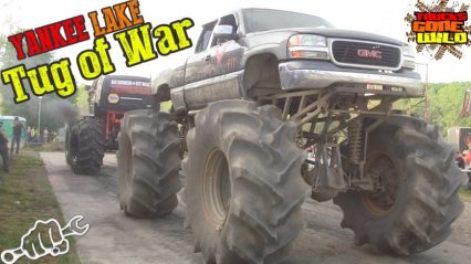 Yankee lake truck night tug of war – Trucks Gone Wild