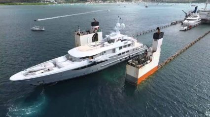 A ferry for yachts, the ultimate vessel tow boat!