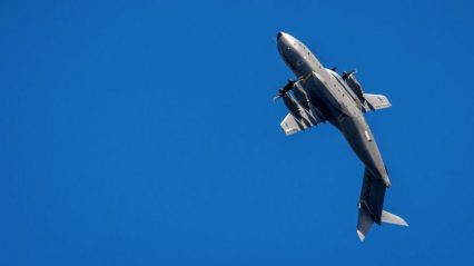 Airbus A400M performs a highly unusual maneuver for a transport plane