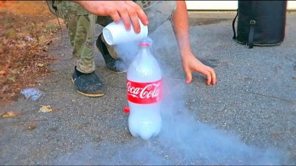 Don’t Put Liquid Nitrogen into a Plastic Bottle