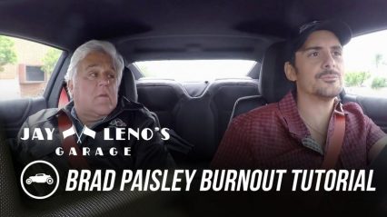 Jay Leno Gives Brad Paisley a Burnout Tutorial in the 2017 Chevrolet Camaro ZL-1