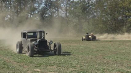 Racing Rat Rods on your front lawn might not be a good idea!